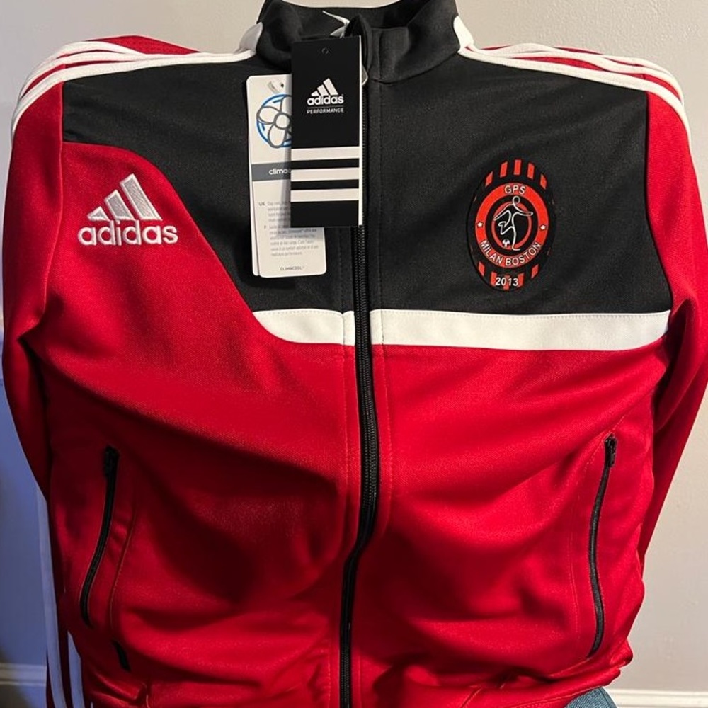 Jacket red black and white for boys